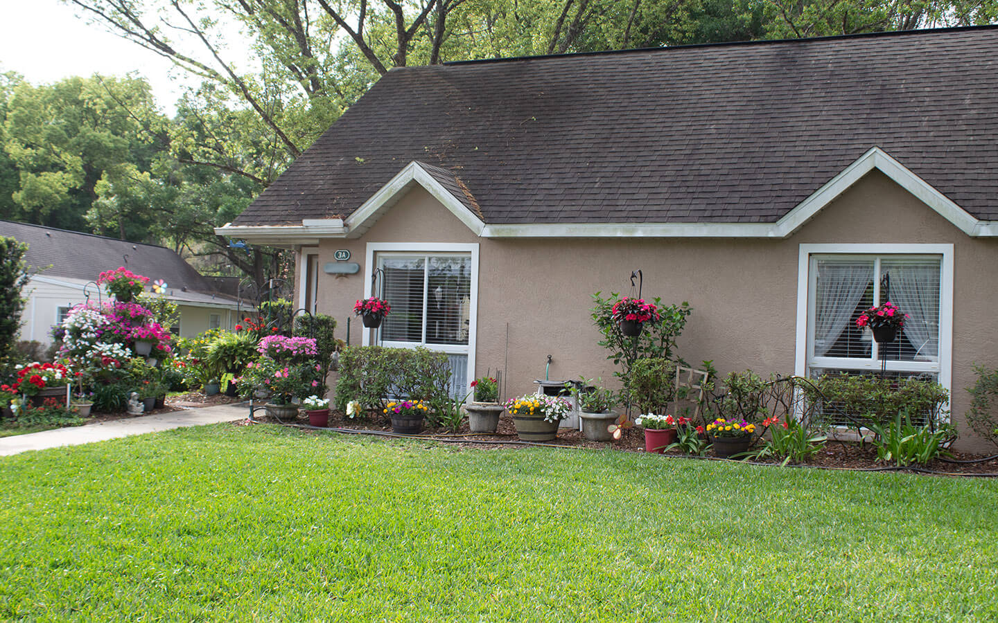 Exterior of one of the John Knox Village cottage homes.
