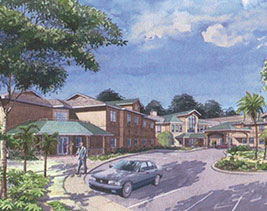 Rendering of the new Majestic Oaks Concept.