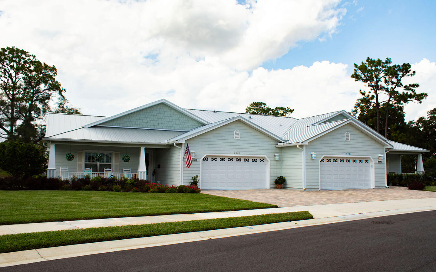 Exterior of the Valencia Villa Homes.