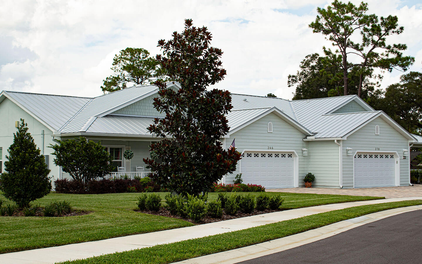 Exterior of the Valencia Villa Homes.